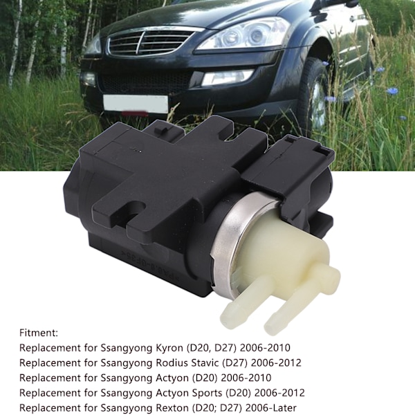 Vakuummodulator Trycksensor Solenoidventil 30618057 Ersättning för Ssangyong Kyron D20 D27 2006‑2010