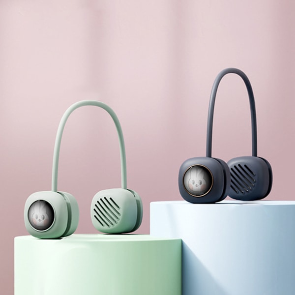 Hängande nack Bluetooth-högtalare trådlös fashionabel bärbar lätt minihögtalare med LED-ljus för utomhusljus grön