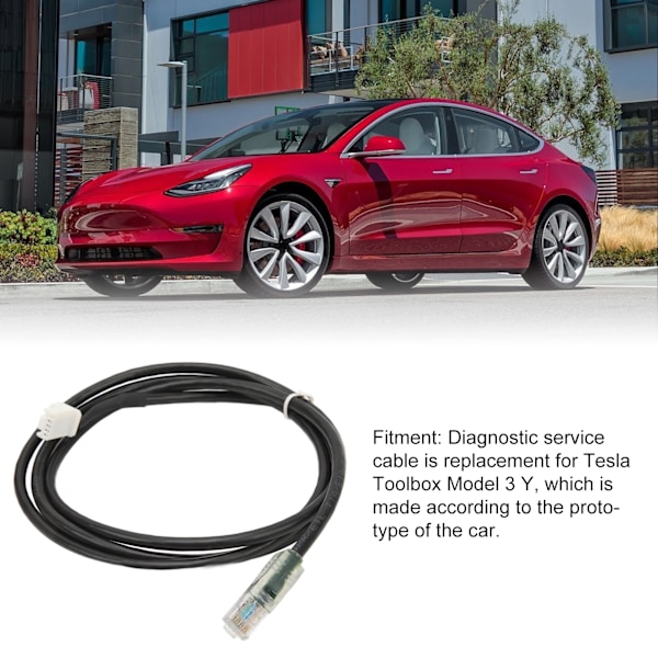 5ft Diagnostik Servicekabel Känslig Flexibel Fuktresistent Ersättning för Tesla Toolbox Model 3 Y