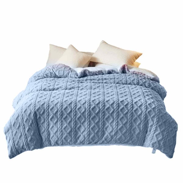 Kashmir Täcke Enkel Del Multifunktionell Filt Taff Kashmir Lammskinn Dubbelsidig Fleece Täcke Höst och Vinter Tjock Fleece