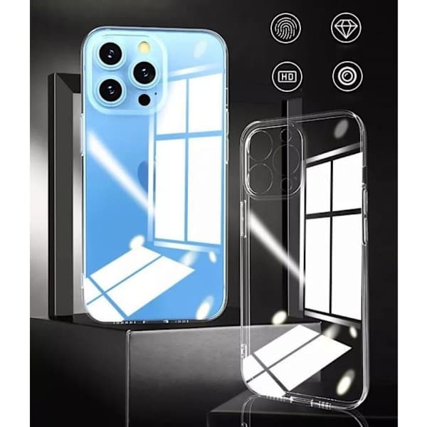 iPhone 15 TPU Skal Extra Kameraskydd Transparent