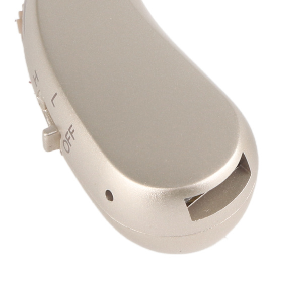 BX 06 Hörhjälpmedel Uppladdningsbar Öronljudshjälp Förstärker Ljudvolym Ergonomisk Passform Silver