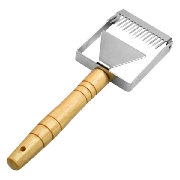 Beehive Tool Mastery, Ergonomiskt Trähandtag För Ett Säkert Grepp, Effektivt Avtäckningsverktyg Förenklar Honungsutvinningsprocessen