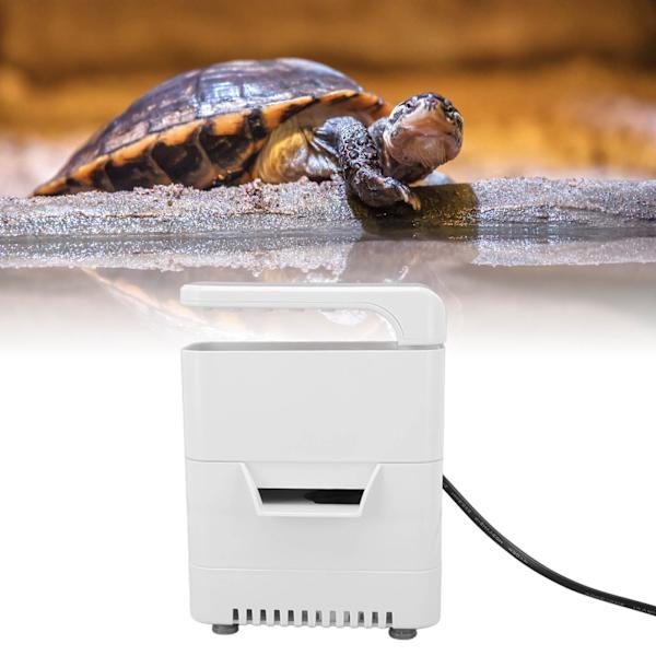 Sköldpaddsfilter för låg vattennivå, multifunktionell, stark sugkraft, 3 i 1, litet akvariefilter, EU-kontakt, 220 V, 15 W