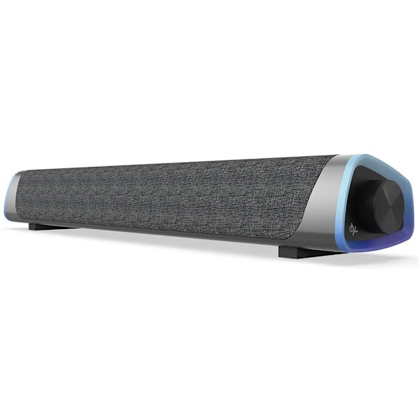 Soulion R30 Datorhögtalare, USB-drivna små PC-högtalare, färgglada RGB-lampor med strömbrytare, surroundljud bärbar datorljudfält