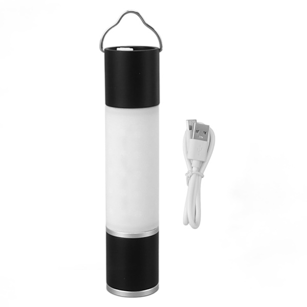Ficklampor USB Uppladdningsbar Bärbar Justerbar Ljusstyrka Långvarig LED Ficklampa för Camping Vandring