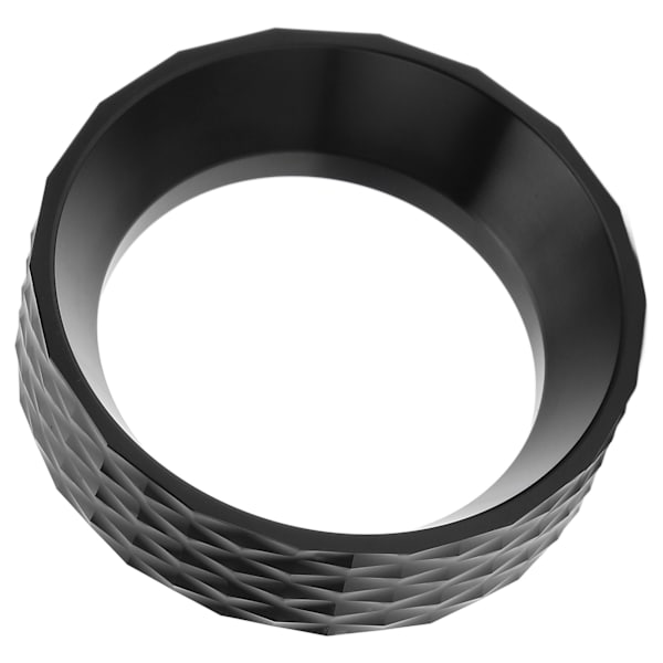 58 mm kaffedoserings tratt i aluminiumlegering förhindrar spill Hälsosam enkel rengöring Doseringsring för hemmakontor Svart