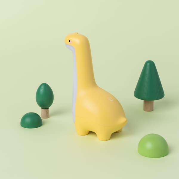 Dinosaur LED Nattlys USB Oppladbart Dimbar Stemningslys (Ye