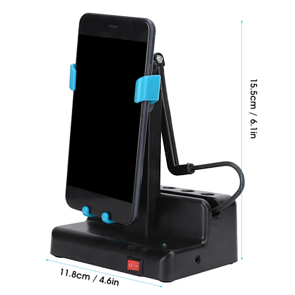 Automatisk mobiltelefon skakare vänster höger sväng steg räknare mobiltelefon stegräknare (himmelsblå)