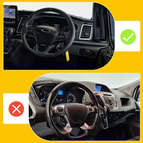 FOR Ford Transit Custom INREDNING RATT SKYDD TRIM KOLFIBER FÄRG