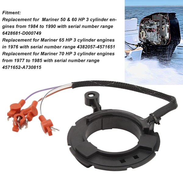 Utombordsmotor Trigger 134‑6453 3-cylindrig Marin Trigger Assy Ersättning för Mariner 50 60 65 70 HP 3-cylindriga Motorer