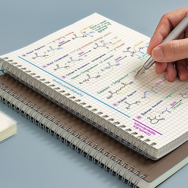 Rutepapirnotatbok med spiralbinding, solid dobbeltrådsbinding, ingen skygger, multifunksjonell journal med 180° flat design, premium tykt papir