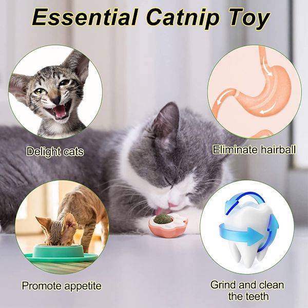 3-pack kattmynta leksaker för katt, kattmynta leksak för rengöring av tänder,