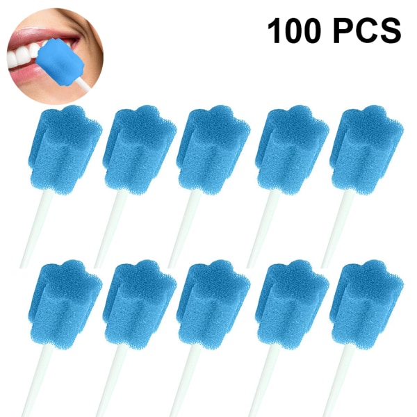 100st bärbara engångsgröna tandpinnar för tandrengöring