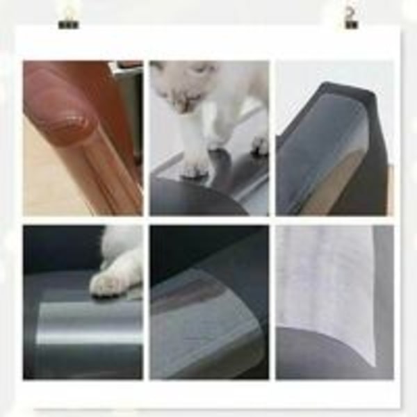 Cat Scratch Protector anti-scratch självhäftande film för katter Transparent självhäftande anti-klotejp - 30cmx2m med transparent