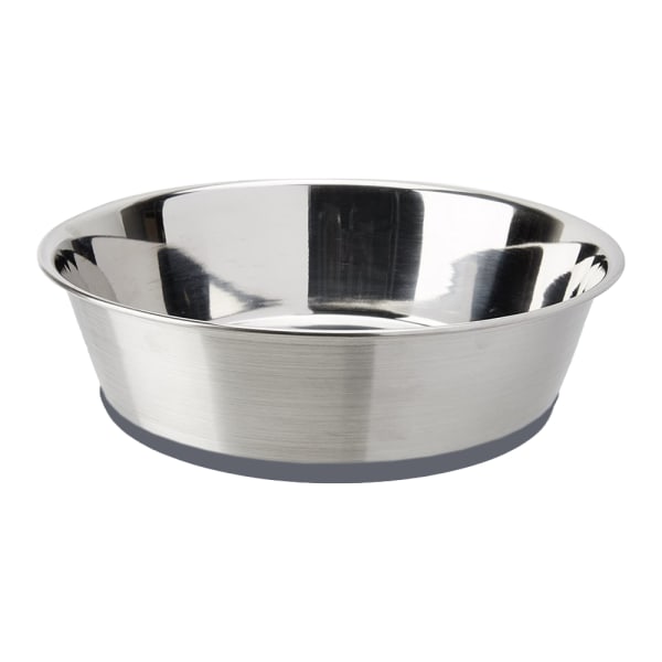 Silikon Pet Bowl Rostfritt stål Hund Basin Hund Risskål