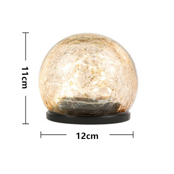 Solcellslykta med sprakande flaska - 12 cm varm 30 lampor