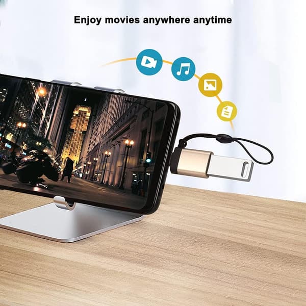 USB C - USB 3.0 -sovitin kaulanauhalla (2 kpl), Seminer USB-C - U