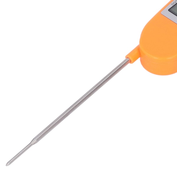 Digital Elektronisk Mattermometer Vikbart Intelligent Direktläsande Termometer för Matlagning Orange