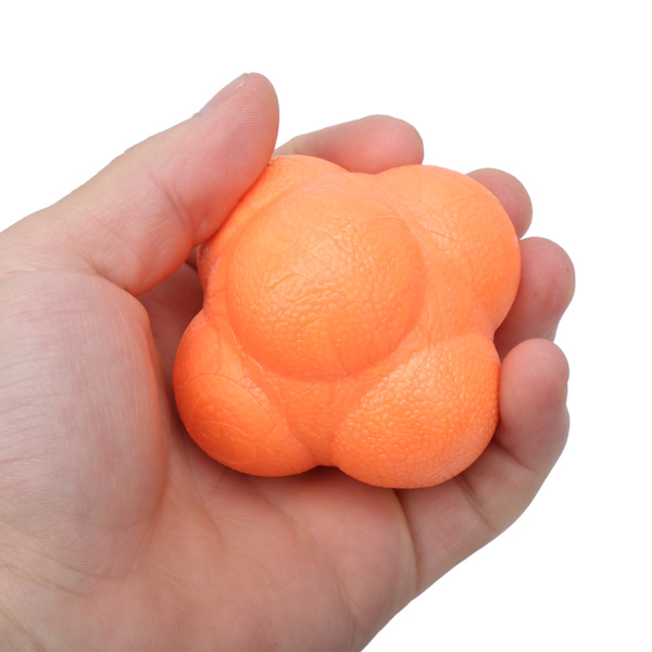 3 st oregelbundna reaktionsbollar Hand-öga-koordinationsträningsboll Agility Trainer L (orange)