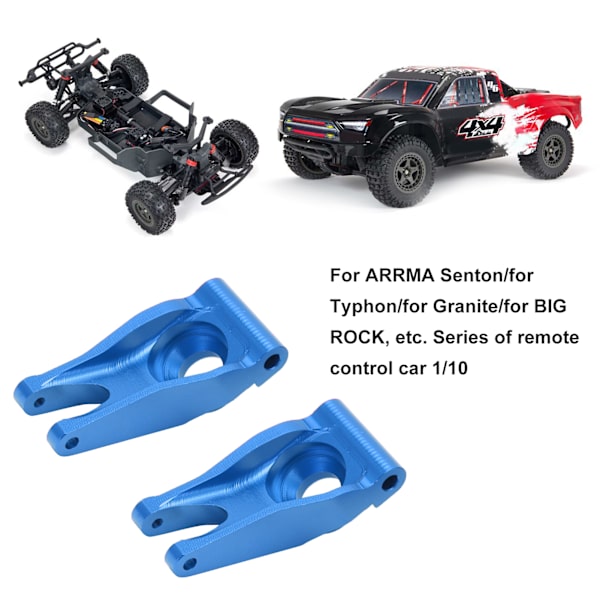 Bakre axelhållare i metall universell aluminiumlegering RC bakre nav för ARRUMA Senton 1/10 RC bilBlå