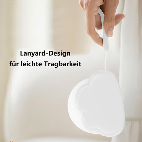 Cloud USB Oppladbar Nattbordslampe Nattlys - Hvit