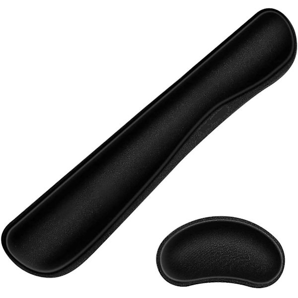 Tangentbordshandledsstöd Tangentbord och mus handledsstöd Svampdyna Halkskydd Dyna Smärtlindrande Lätt att skriva Gummibotten Liten handledsmusmatta Minnesskum