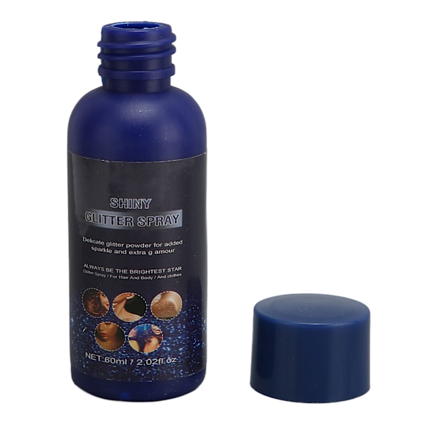 Chic Kroppsglitterspray, Långvarig Skimmermist för Oförglömliga Maskerader, Perfekt för Nattklubbsfestligheter & Scensmink, 8-7in,