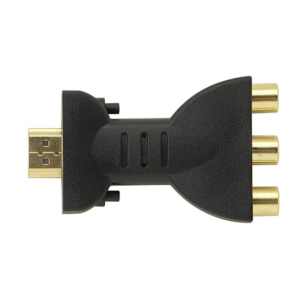 HDMI till AV-omvandlare, Full HD-videoadapter för högkvalitativ digital till analog signalomvandling, lämplig för HDTV DVD LCD-projektorer med stabil