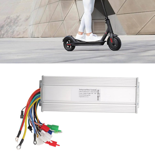 Borstlös regulator 36V/48V 1500W Aluminiumlegering Elektrisk cykel Borstlös motorregulator för elektrisk cykel Scooter