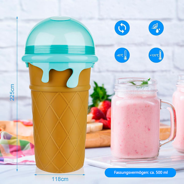 Mugg, 500ML Snabbfryst Magisk Slushy Ismaskin Mugg