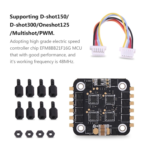 Avancerad Flight Controller Stack med 4-i-1 60A Esc Bls8 och Integrerad 5V/10V Dubbel Bec, Idealisk för att Bygga Din Ultimata Fpv Racing Drone, OsD Chip