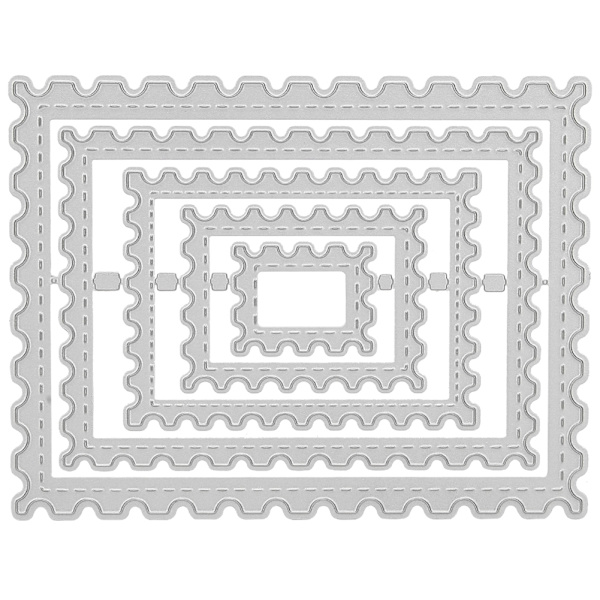 Craft Cutting Die Stamp Frame Shape Kolstål DIY Scrapbooking Album Dekoration