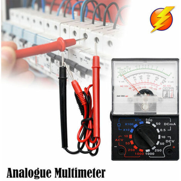 Analog multimeter elektrisk voltmeter kontinuitetstestare YX 1000A AC DC