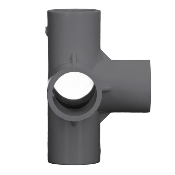 10 st 5-vägs rörkoppling 25mm PVC armbåge rörbeslag för möbler växthus tält svart