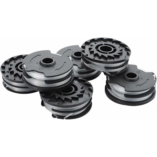 6-pack ersättningsspole för LIDL Parkside PRTA 20-Li A1 / B2 / C3 grästrimmertillbehör 27FT/8.3M för PRT 300 A1, PRT 550 A1/A3