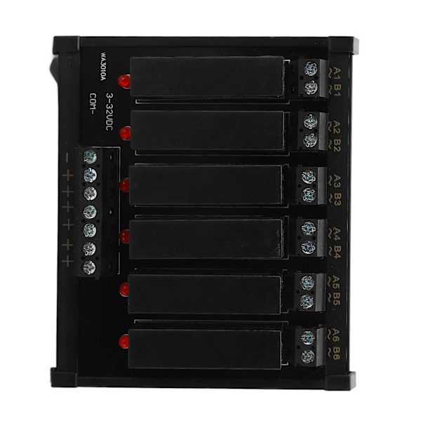 6-kanals DC till AC Solid State Relä 3‑32VDC Ingång 5‑8A 24‑480VAC Last Solid State Relä SSR-modul