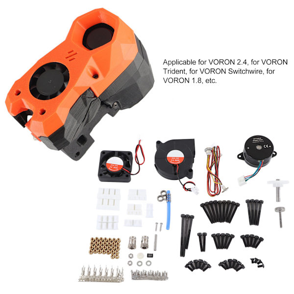 3D-skrivar Extruder Kit 50:10 Växelutväxling 5mm Rotationsavstånd Hög Styrka Extruderhuvud Kit för VORON