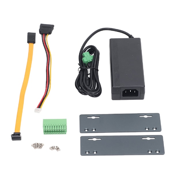 Mini PC 4-kärnig 4-trådig GPIO COM USB DP HD-port Fläktlös Industriell Mini-dator 100‑240V EU-kontakt