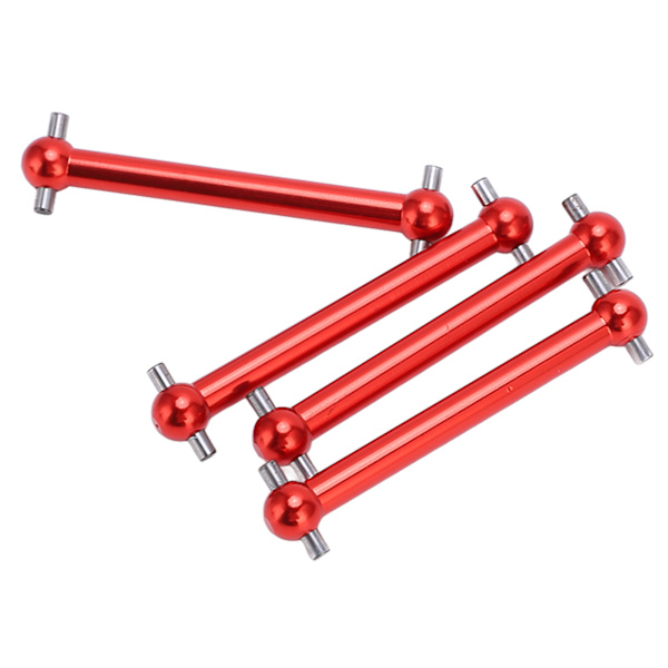 4 st RC metallhundbensdrivaxel fram och bak universal hundben för Tamiya TT02B 1/10 RC biluppgraderingsdelar röd