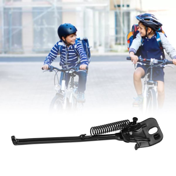 Barncykel Stöd i Kolstål Halkfri Barncykel Sidostöd Cykel Sidostöd Svart För 14-tums Däck