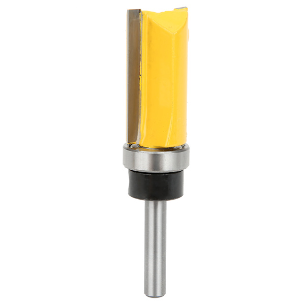 1/4 tum Skaftlager Flush Trim Fräsfräs Träbearbetning Snickare Verktyg för Spårning Trimming 1/4x3/4x38