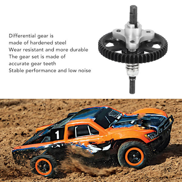 Differential Slipper Clutch 54T Aluminium Stål Differential Gear Slipper Clutch för Traxxas Slash 4x4 1/10 RC Bil Silver