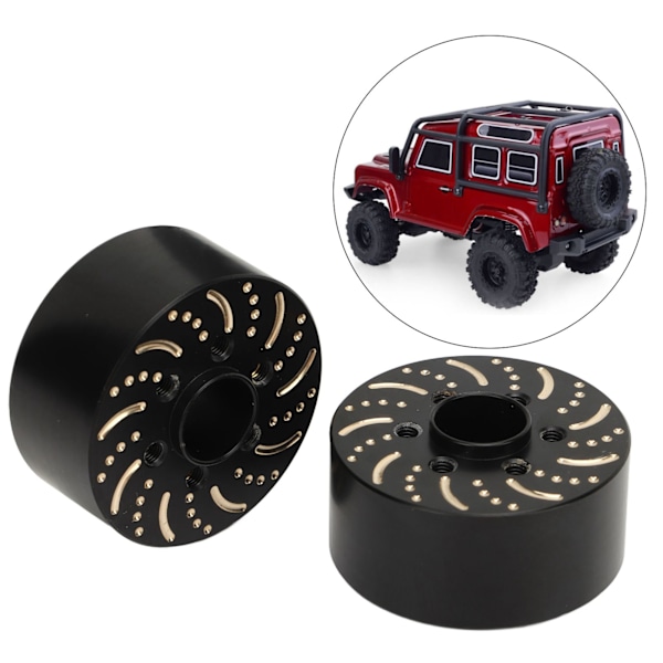 Mässing Hjulvikter Mässing 6 Håls Hjul Hex Nav Adapter Vikt för 1.9in 2.2in Beadlock Hjulfälg 22mm