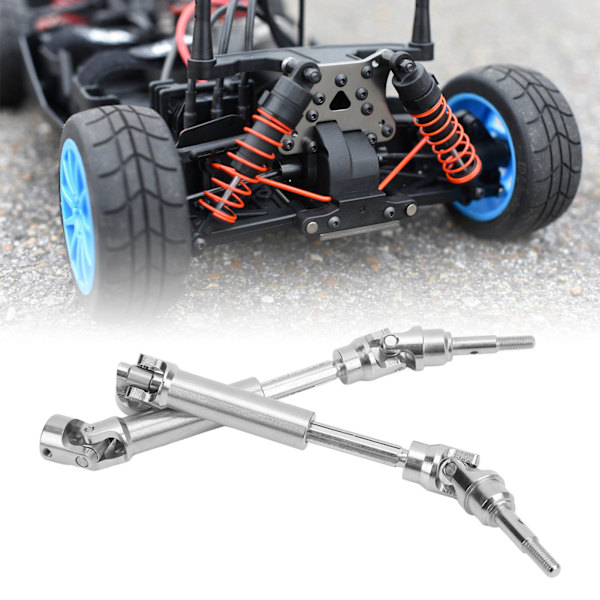 2 st RC främre drivaxel i rostfritt stål set kit för Traxxas SLASH 4x4 Rustler Stampede