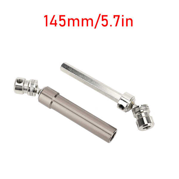 100mm Aluminium Alloy Justerbar Hex Drivaxel Tillbehör för 1/10 Crawler RC Bilgrå