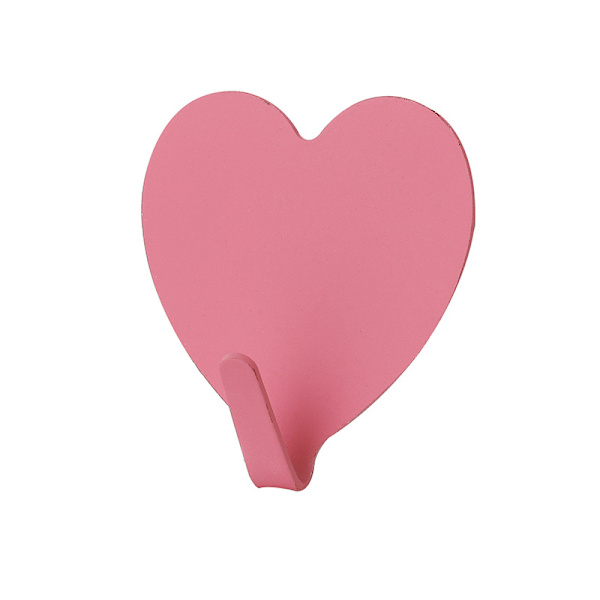 5 stk. hjertekrog i rustfrit stål (pink)