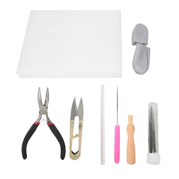 DIY HandCraft Wool Felting Tool Set Needle Felting Pen with Scissors Awl Pilers Tool Kit