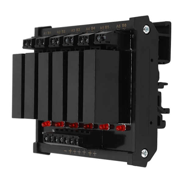 6-kanals DC till AC Solid State Relä 3‑32VDC Ingång 5‑8A 24‑480VAC Last Solid State Relä SSR-modul