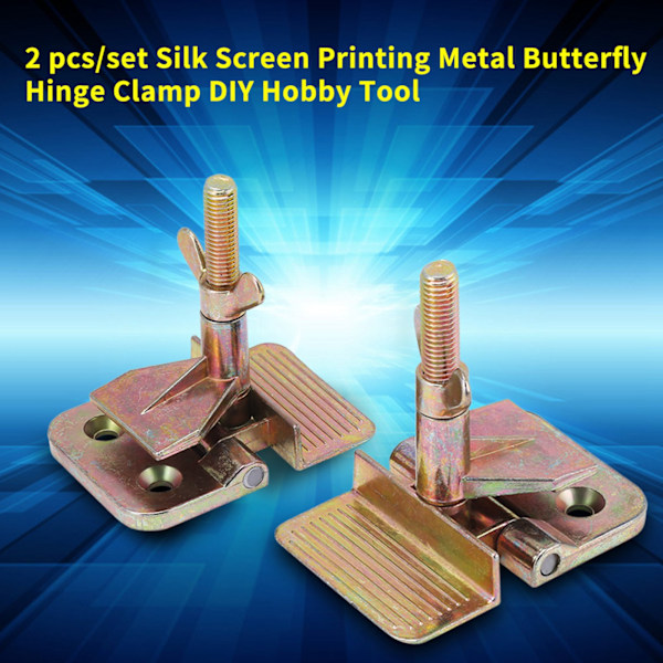 2 st/set Silkskärmstryck Metall Fjärilshängslen DIY Hobbyverktyg